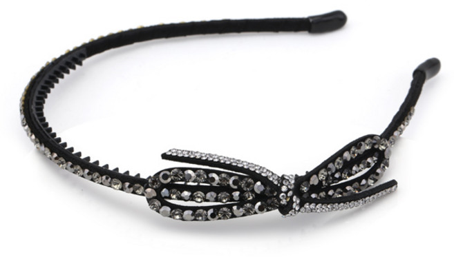 MISS21 스와로브스키 스톤 리본 헤어밴드 머리띠 (hb859)