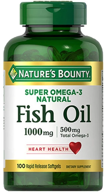 네이쳐스바운티 슈퍼 내추럴 피쉬 오일 1000mg + 오메가 3 500mg 소프트젤, 1개, 100정 - 쿠팡