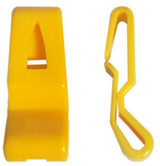 [소소마루] 고글밴드 고정 MP형 안전모 고글클립 2set 추락 산업장비 작업모 MT067333-2, 1개, 노랑