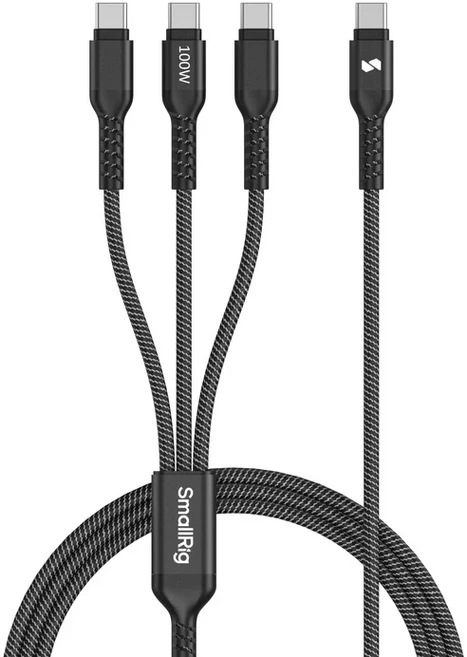 SmallRig 3-in-1 USB-C 전원 케이블은 여행 스튜디오 야외 촬영을 위한 Sony 카메라의 최대 100W 고속 충전, 1