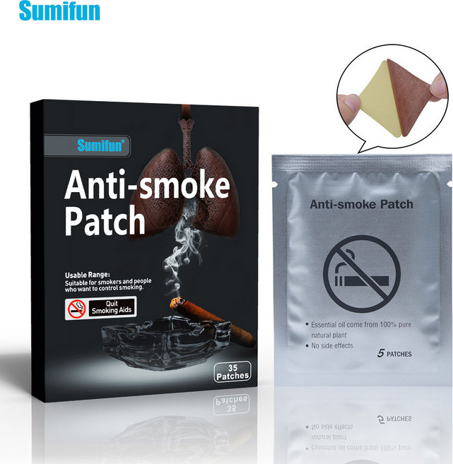 특허상품 금연 스티커 35P 보조제 금연 실제로 흡연량 감소 SX-01, 1개, 무
