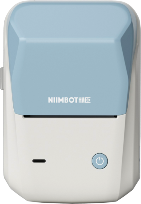 NIIMBOT精臣 B1 標籤機 熱感應列印 藍牙連接 姓名貼紙機, B1單機【天青色】-無貼紙, 1個