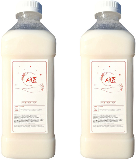 서로 플레인 쌀요거트 식물성 무가당 무유당, 1L, 1개