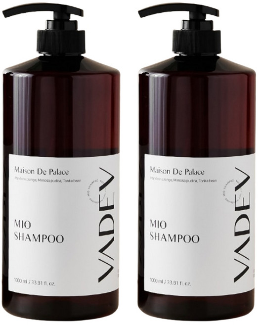 바디브 약산성 샴푸 미오 메종드 팰리스 1000ml 2개, 1L