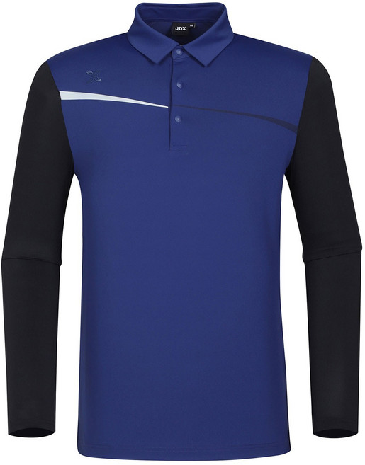 [제이디엑스] JDX 골프 여름 남성 아이스샷 냉감 배색 제에리 긴팔 티셔츠 X1TLV2402