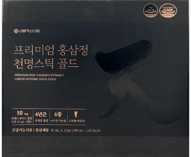 [G]서울약사신협 프리미엄 홍삼정 천명 골드 30포(쇼핑백포함), 300ml, 1개