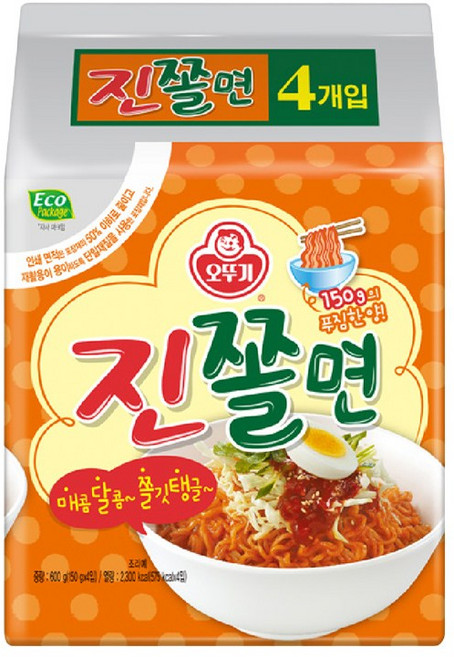 오뚜기 진짜쫄면멀티150gx32봉 무, 150g, 32개