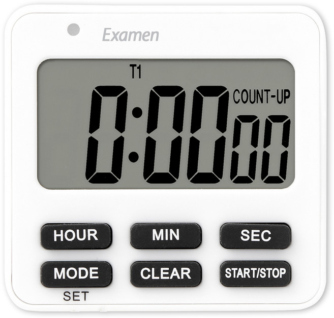 타이머쌤 다기능 화면 온오프 스톱워치F 수능시계, 화이트&블랙, 1개