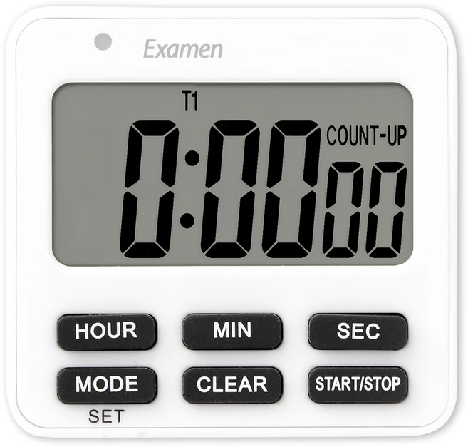 타이머쌤 다기능 화면 온오프 스톱워치F 수능시계, 화이트&블랙, 1개 - 쿠팡