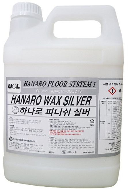 하나로 피니쉬실버 3.75L 바닥 광택제 타일 데코타일 바닥 광택 왁스 코팅제, 1개