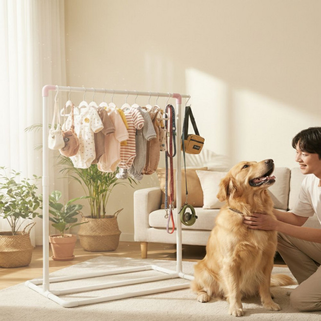 높이조절 강아지 행거, 1개