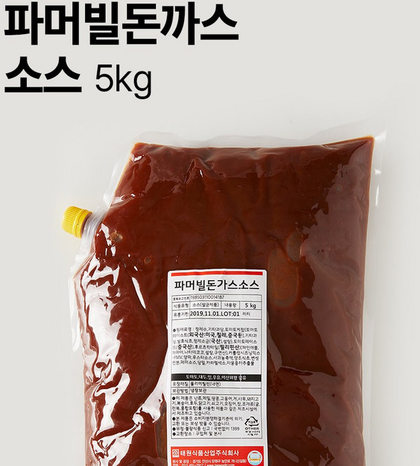 돈까스소스 5kg 업소용 대용량 파머빌 진한맛, 1개