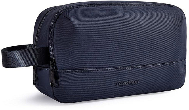 BAGSMART 여행용 변기 가방 남성용 도프 키트 방수 면도 액세서리 블랙미디엄