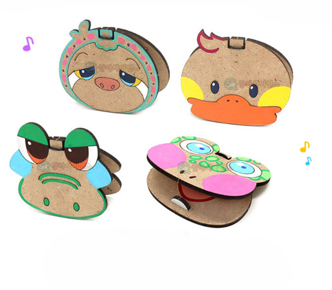 꾸미기 동물 연주단 캐스터네츠 만들기(4인세트)