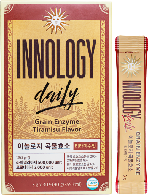 [INNOLOGY] 이놀로지 곡물효소 티라미수맛 30포 (1개월분), 30개, 3g
