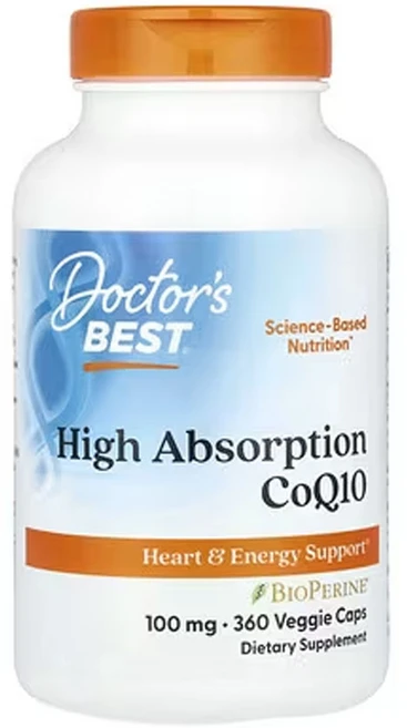 닥터스베스트 고흡수 코엔자임 CoQ 10 위드 바이오페린 100mg 360베지캡슐, 1개, 360정 - 쿠팡