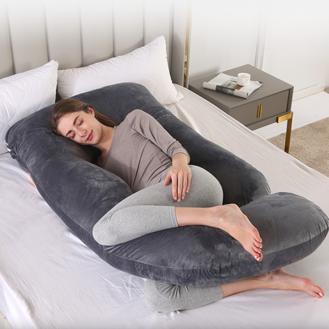 홈잉 U자 바디필로우 안고자는 베개 임산부 바디필로우, 1개