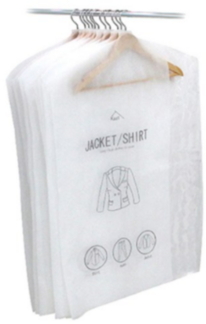 가쯔 화이트 베이직 옷 커버 양복, 5개입, 4개