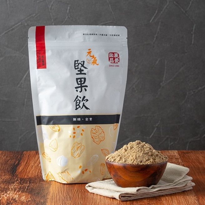 展榮商號 元氣堅果飲 無糖・全素, 1個, 堅果粉-(原味自然)