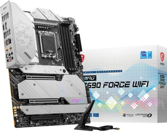 MSI MPG Z690 포스 WiFi LGA 1700 ATX 게이밍 마더보드12세대 인텔 코어 소켓 DDR5 PCIe 4 CFX M.2 슬롯 6E AMD 크로스파이