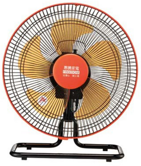 惠騰 360度旋轉桌扇, 紅色, FR-1488