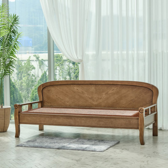 [명품의료기] 2232SF 홍맥반석 온열 돌소파, 월넛