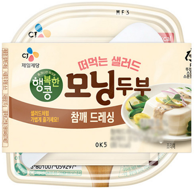 떠먹는샐러드 모닝두부 참깨드레싱, 150g, 3개