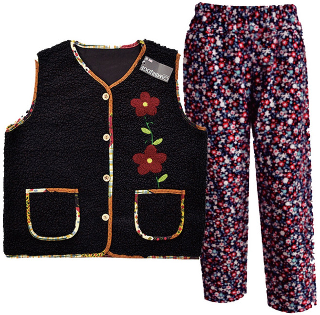 [기모조끼바지세트] 김장 촌캉스룩 겨울 조끼&바지세트 할머니/엄마/가족/체육대회/단체복