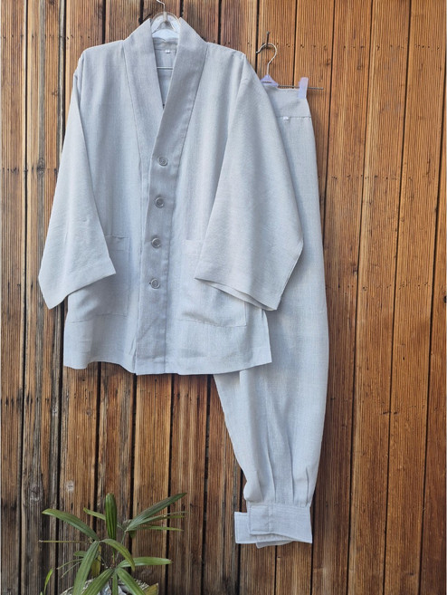 대신승복 까실이승복세트(저고리+바지) 여름승복 폴리마 승복 까실까실한승복 스님옷 사폭바지 절바지 승복 법복 절에갈때 입는옷 절복