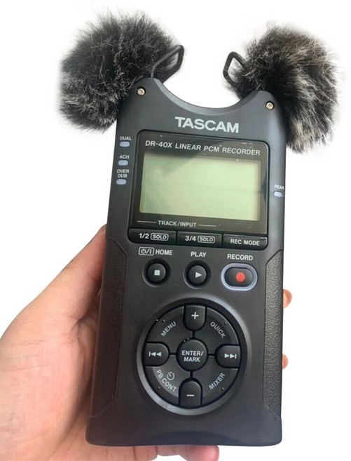 Pop FilteDead 고양이 모피 마이크 윈드 스크린 실내 스폰지 윈드 머프 커버 Tascam DR40 Dr40X DR07 DR07X X8 폼 윈드 실드, 2.Furry