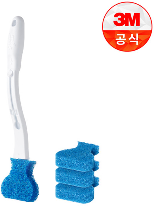 3M 스카치브라이트 크린스틱 핸들 1입+리필 4입, 1개, 1개