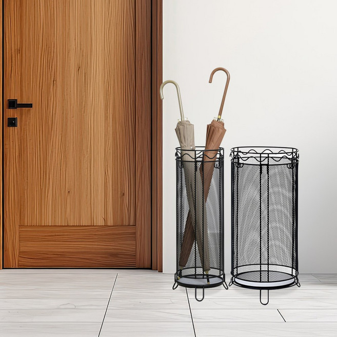 규조토 우산꽂이 모던한 블랙 화이트 현관수납, 1개