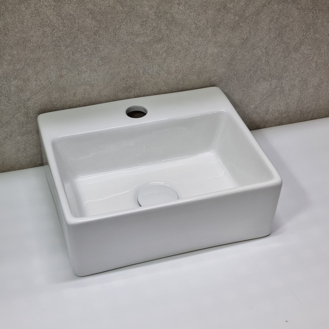 욕실 미니 세면대 사각 소형 세면기, 화이트