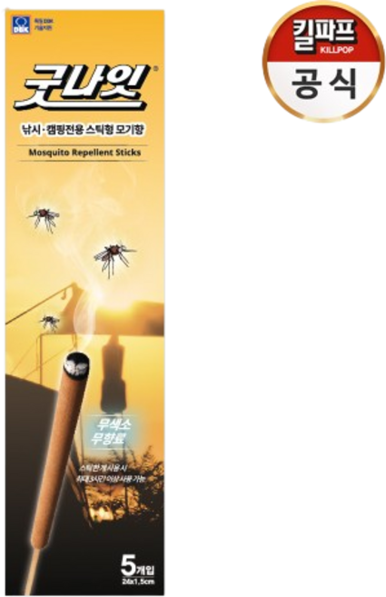 킬파프 스틱형 모기향, 1개, 135g