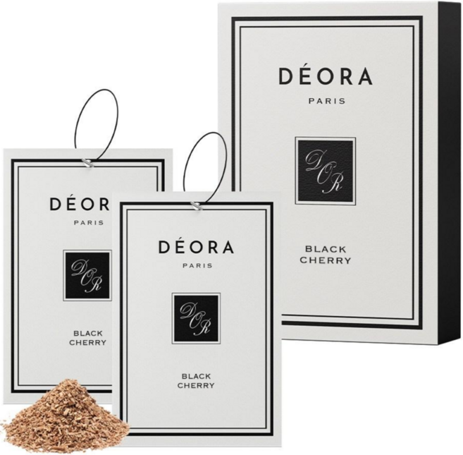 조향사가 블렌딩한 데오라 차량용 방향제 2개, 블랙 체리, 1세트