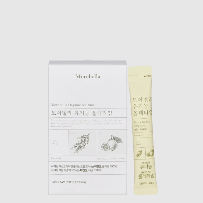모어벨라 유기농 올레타임 14포 20ml, 1개, 280L - 쿠팡