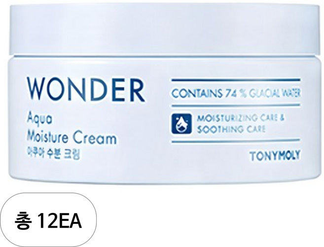 토니모리 원더 아쿠아 수분 크림, 300ml, 12개