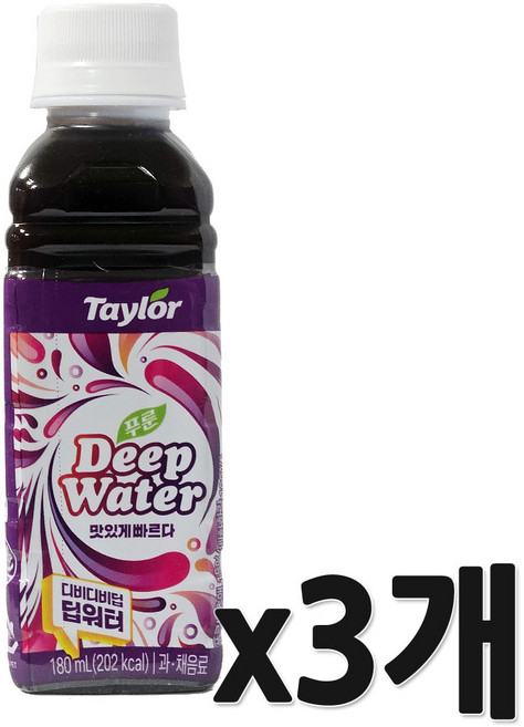 테일러 푸룬 딥워터, 180ml, 3개