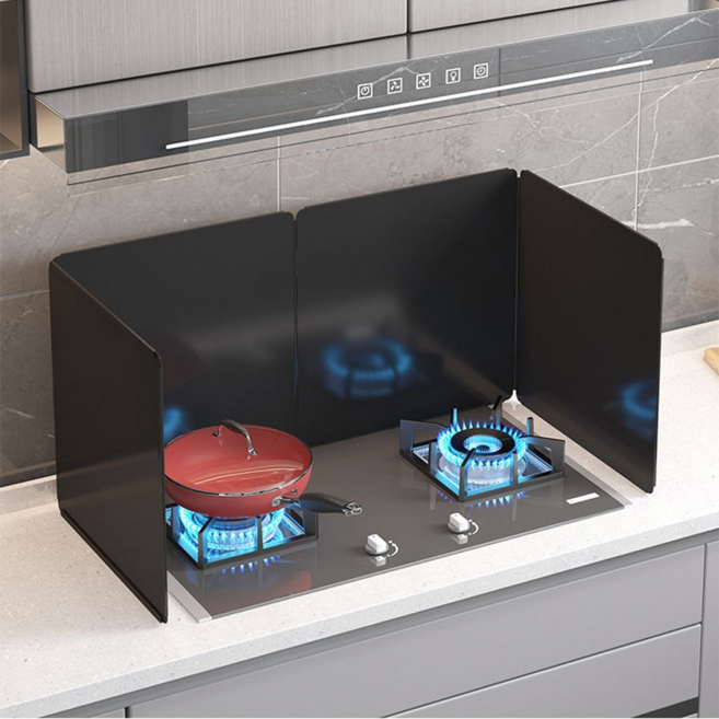 Jeernare 인덕션 가림막 가스렌지 가림막 기름튐방지 바람막이 접이식, 1개