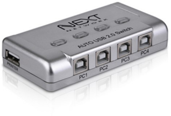 넥스트유 NEXT-3504PST 1:4 USB2.0 선택기, 1개