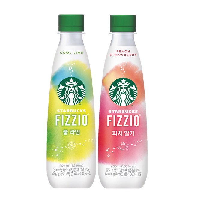 스타벅스 피지오 피치 딸기 400mlx6펫 + 피지오 쿨 라임 400mlx6펫, 400ml, 12개