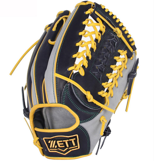 제트 선수보급 외야 글러브 (김인태3 모델) 검+회색 13인치, 1개