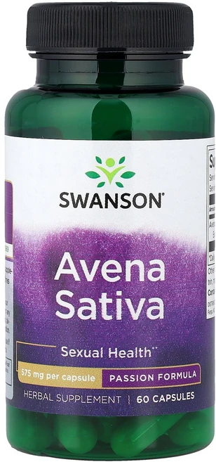 스완슨 Swanson Avena Sativa 60 Capsules 575 mg per Capsule, 1개 - 쿠팡