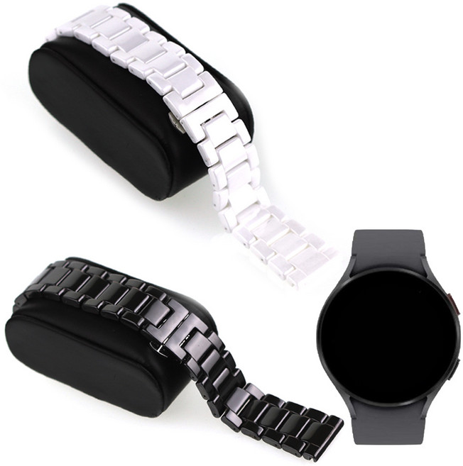 R910 갤럭시워치5 44mm 호환 세라믹 스트랩 메탈밴드, 1. ME12BK20 블랙