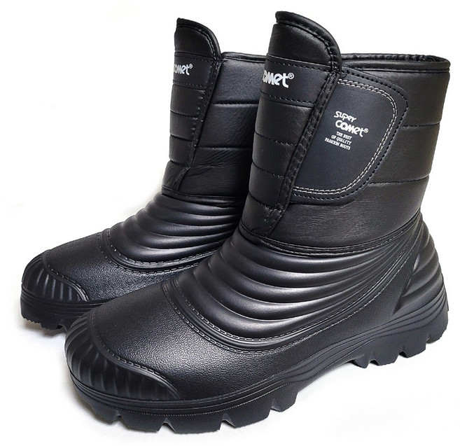 슈즈시티 방한화 (남성용) EVA 방한부츠 남성 털 가벼운 오토바이 낚시 방수 부츠