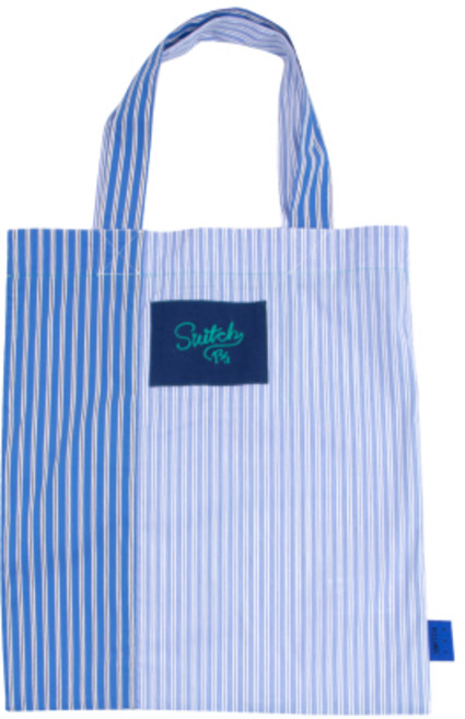 SWITCH123 스트라이프 에코백(블루)_SYS0AB03SB
