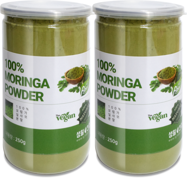 모링가 분말 모링가잎 가루 파우더, 2개, 250g