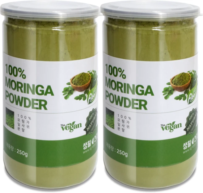모링가 분말 모링가잎 가루 파우더, 2개, 250g - 쿠팡