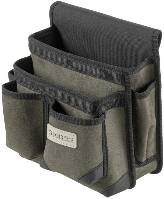 주경산업 3단 스웨이드 못주머니 JK-013, 1개