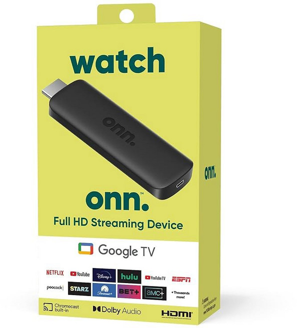 Onn Android TV 풀 HD 스트리밍 장치, Onn 안드로이드 TV 풀 HD 스트리밍 장치 신제품,
